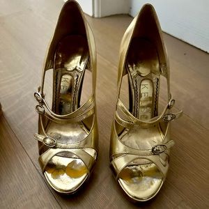 Beautiful gold shoe